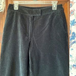 Black velvet pants size 10 average